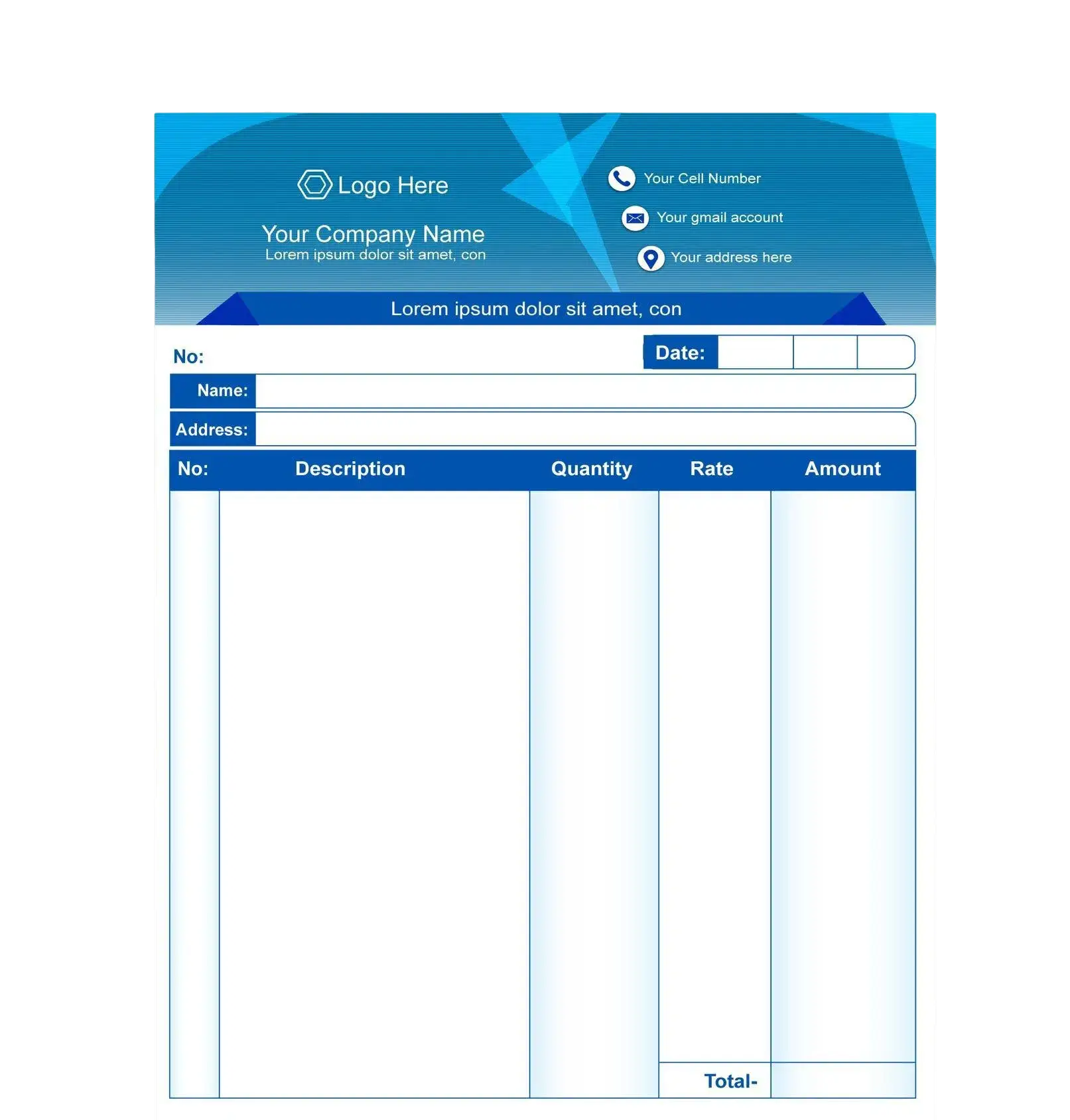Receipt Template